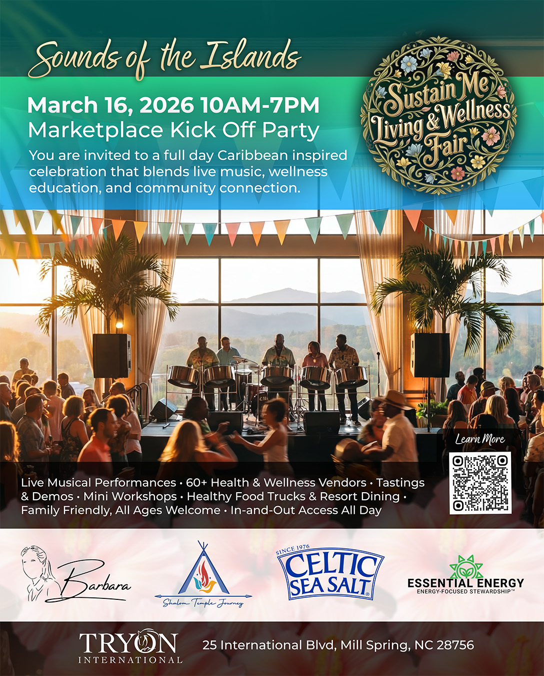 Sustain Me lIving & Wellness Fair Kickoff Party March 16, 2026